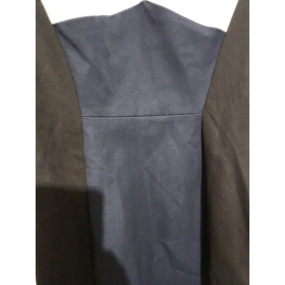 New Banana Republic Sloan Dress 4 Navy Colorblock Cutout Sheath V-Neck Old Money - Picture 7 of 14